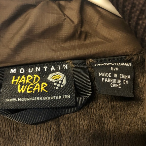 Mountain hardwear size s brown long down puffer coat - Picture 3 of 8